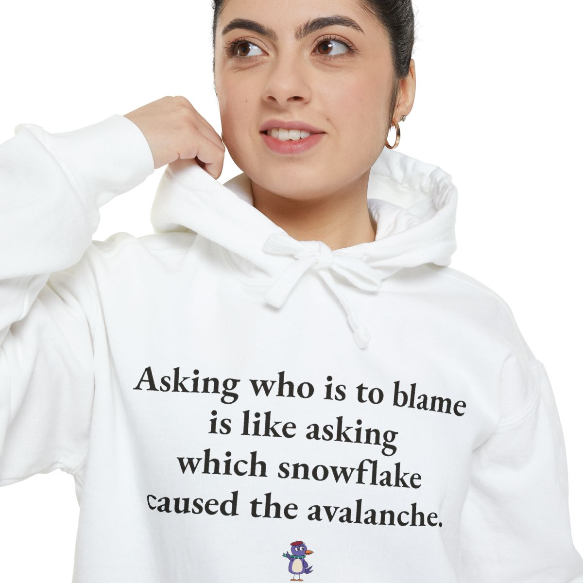 Asking who is to blame is like asking which snowflake caused the avalanche., worn