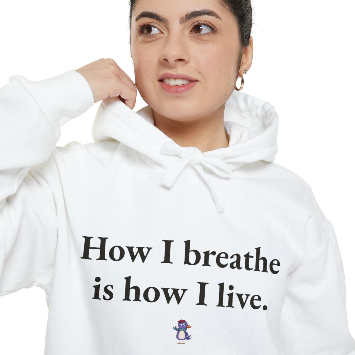 How I breathe is how I live., worn
