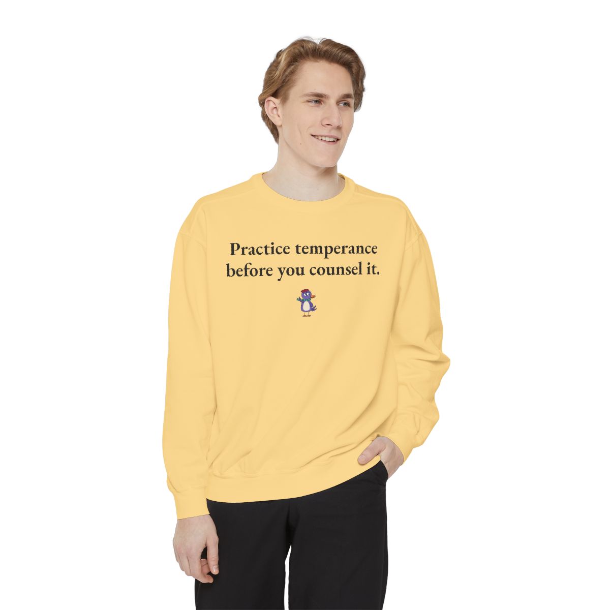 Practice temperance before you counsel it., worn