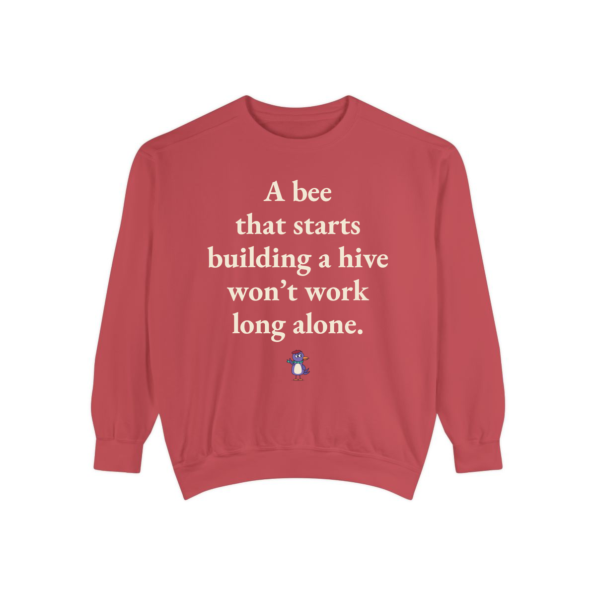 Comfort Colors sweatshirt, Crimson