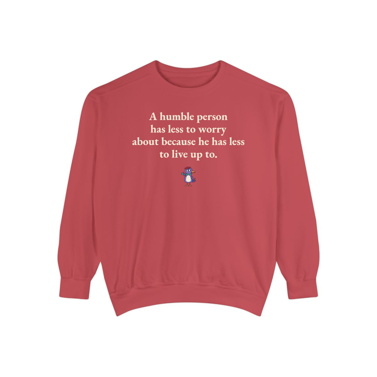 Comfort Colors sweatshirt, Crimson