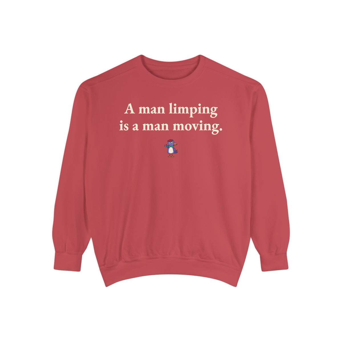Comfort Colors sweatshirt, Crimson