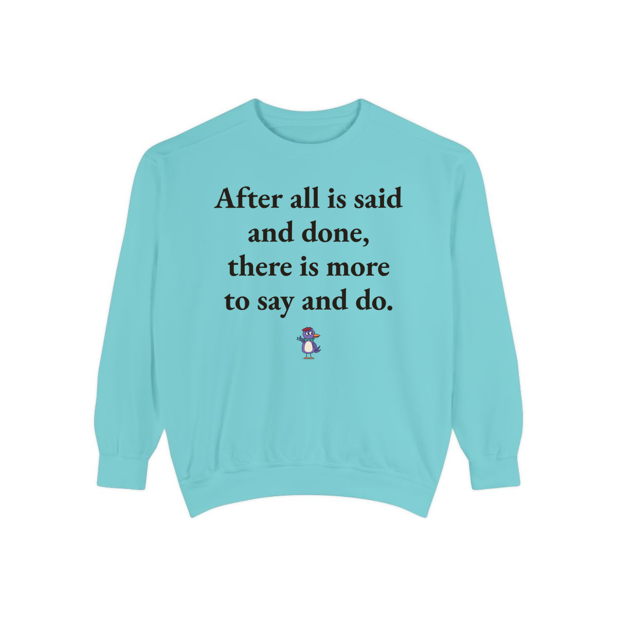 Comfort Colors sweatshirt, Chalky Mint