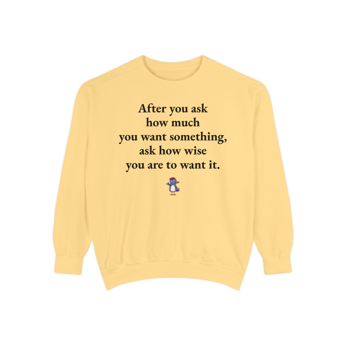 Comfort Colors sweatshirt, Butter