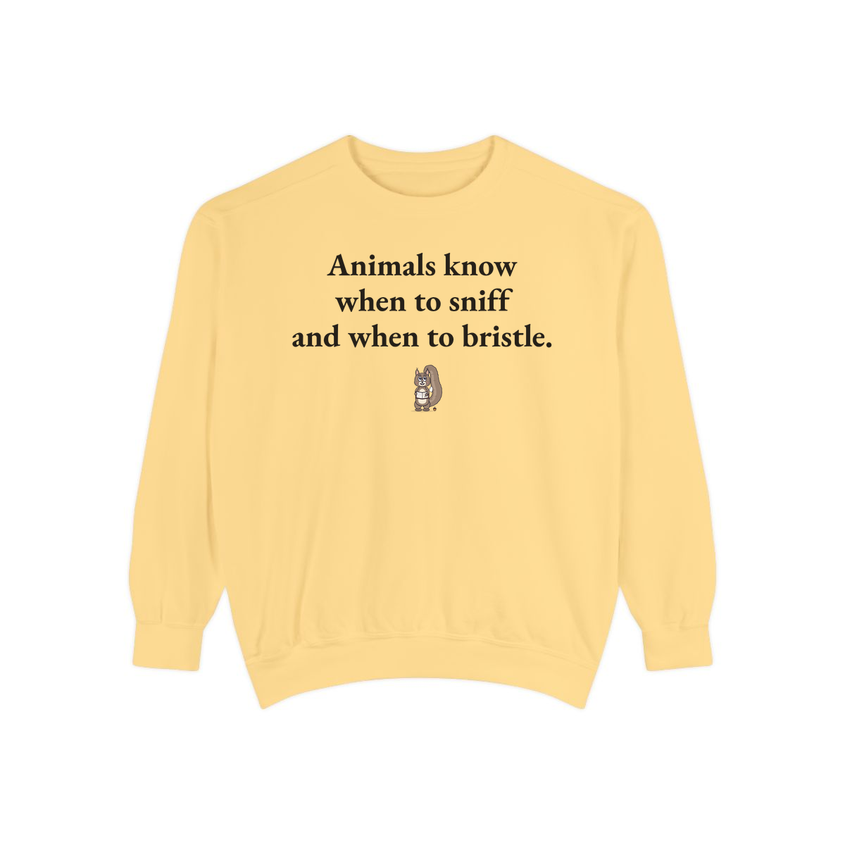 Comfort Colors sweatshirt, Butter