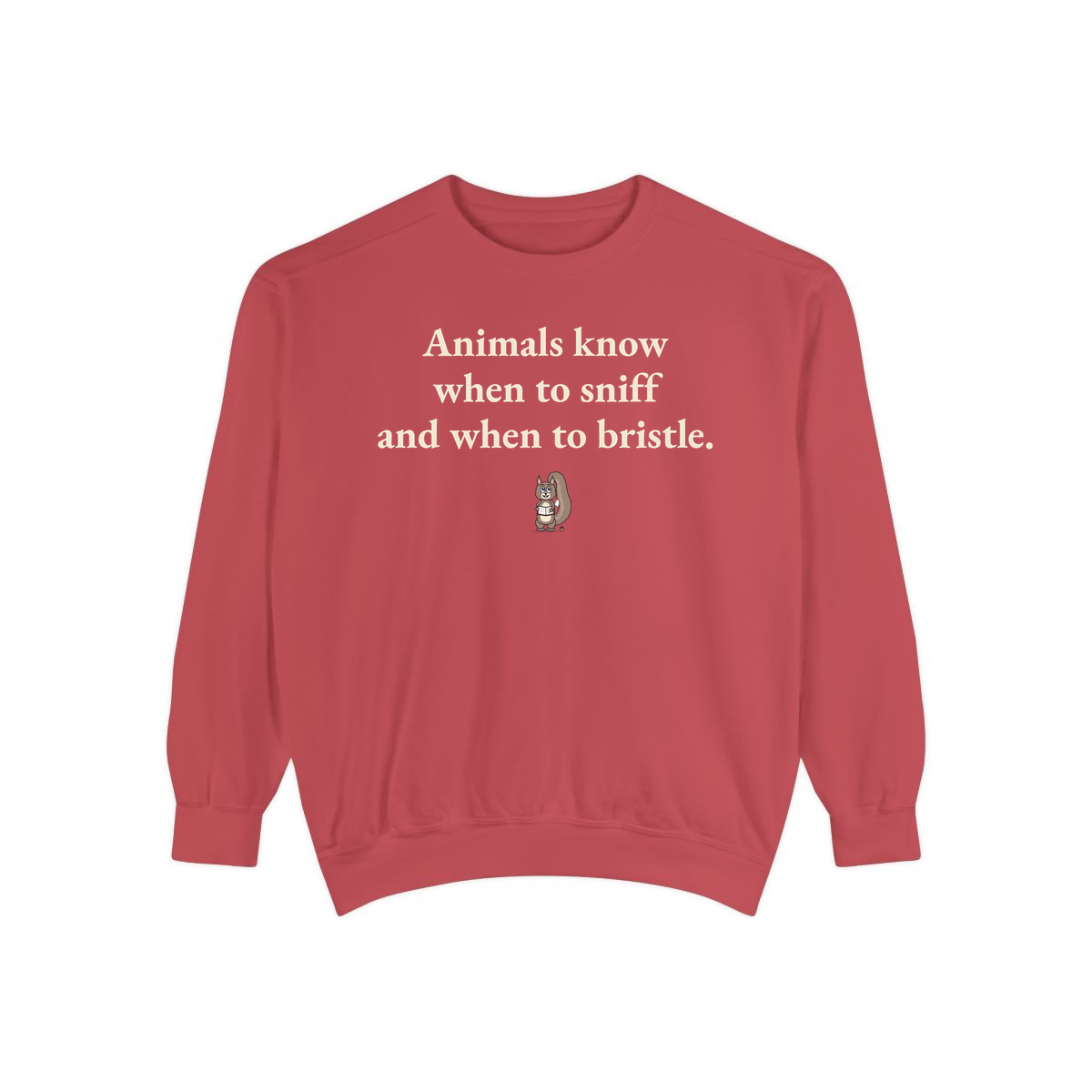 Comfort Colors sweatshirt, Crimson
