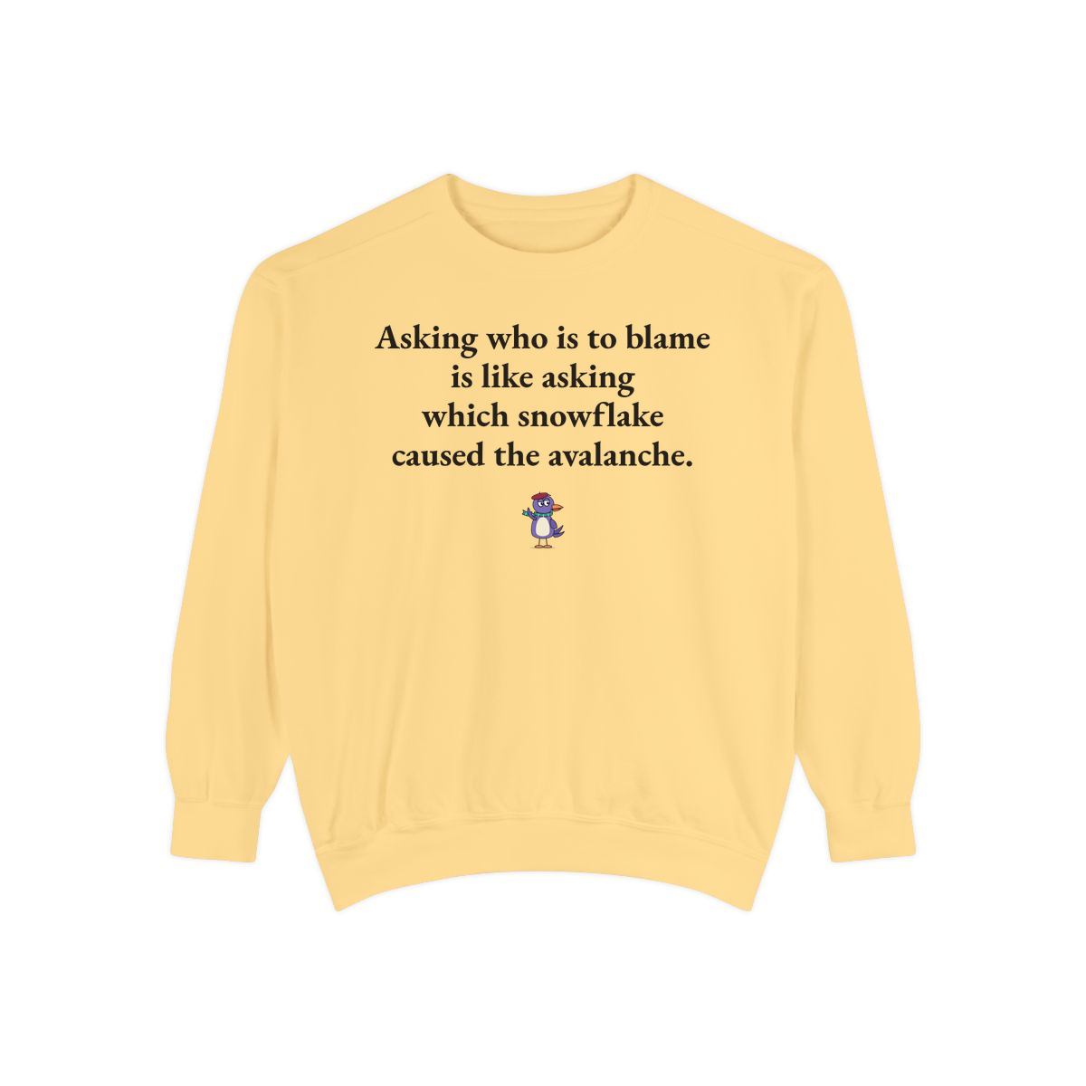 Comfort Colors sweatshirt, Butter