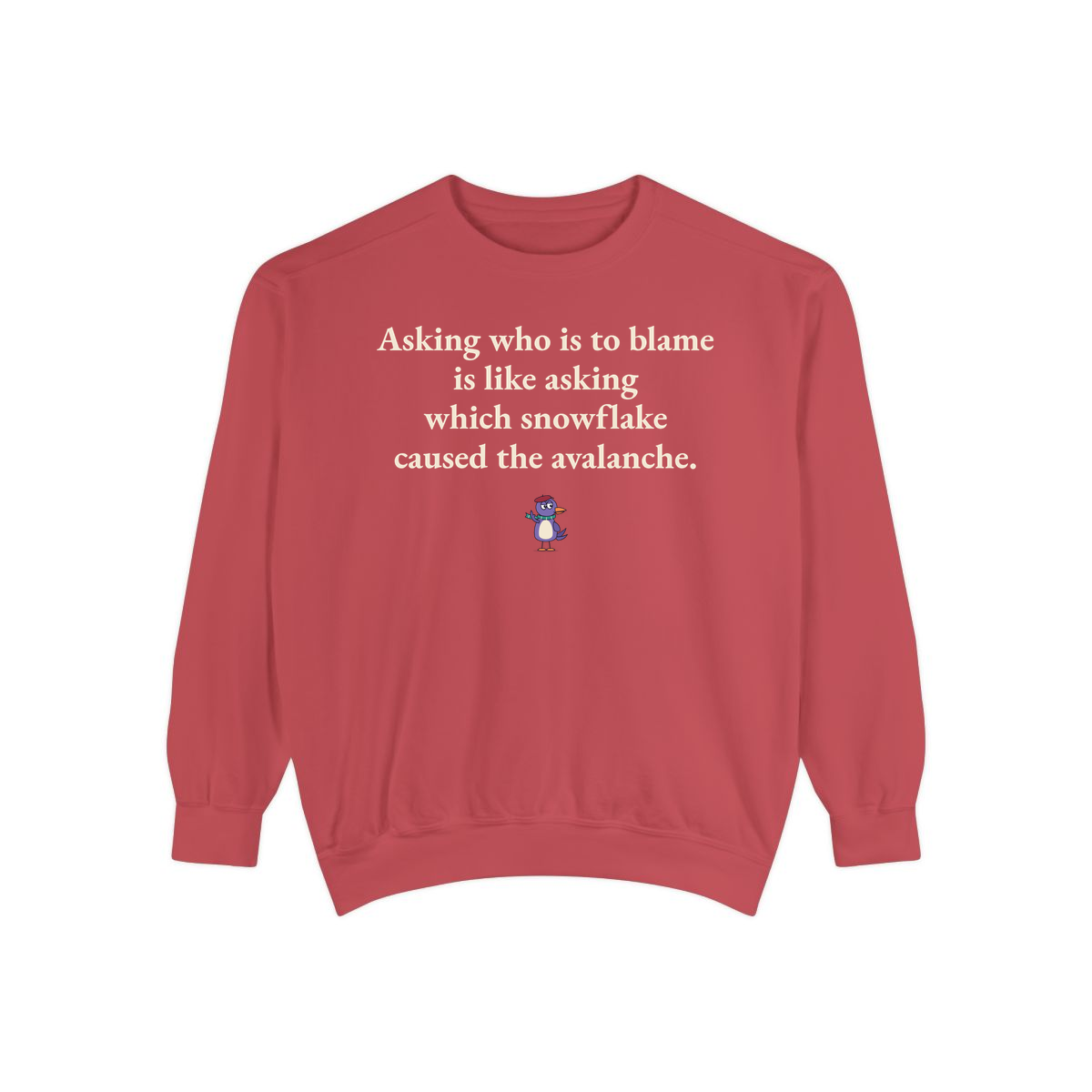 Comfort Colors sweatshirt, Crimson