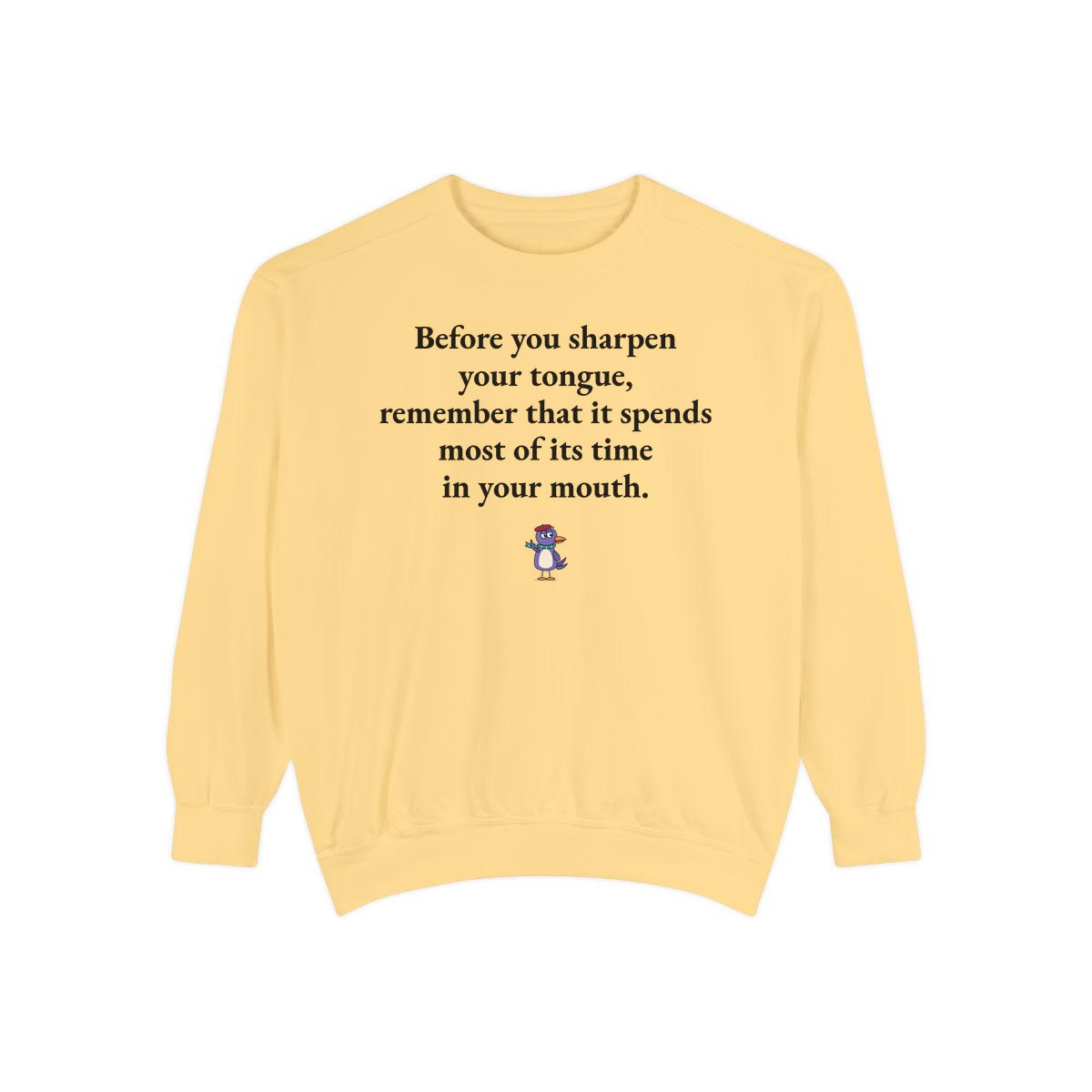 Comfort Colors sweatshirt, Butter