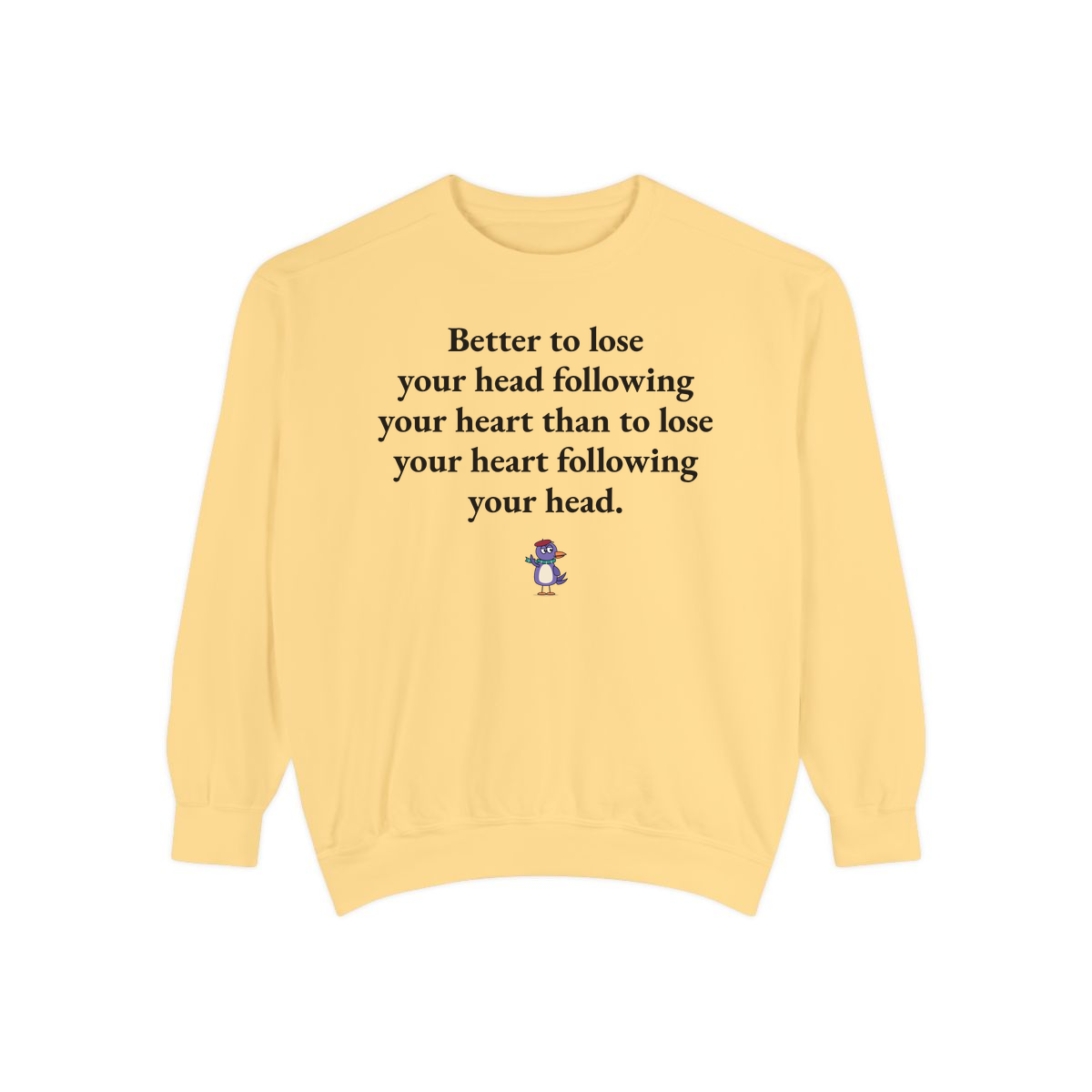 Comfort Colors sweatshirt, Butter