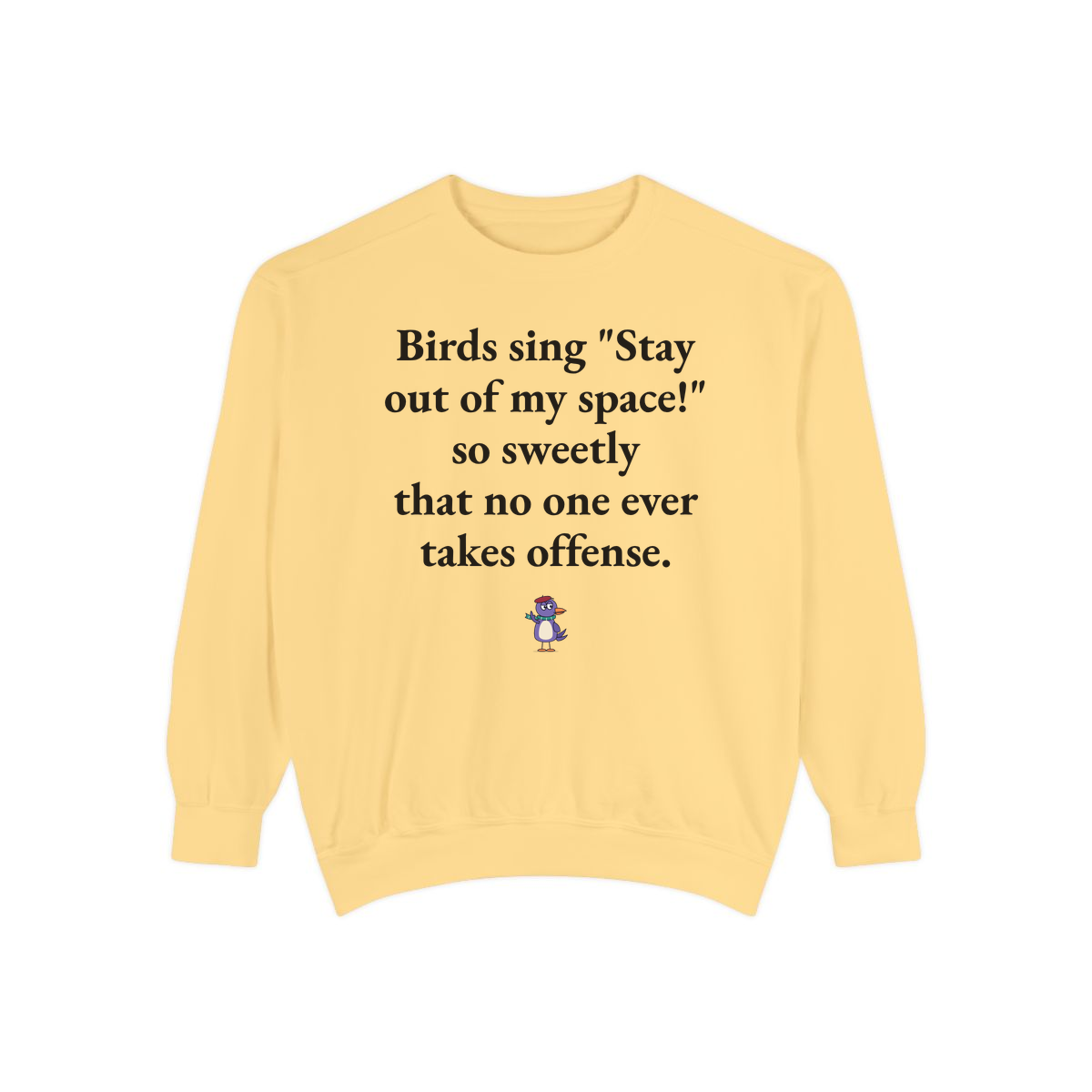 Comfort Colors sweatshirt, Butter