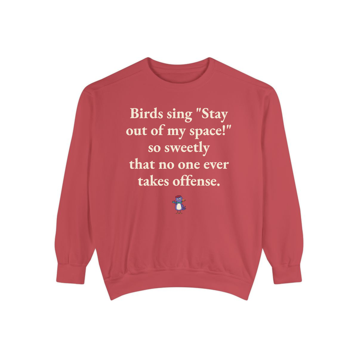 Comfort Colors sweatshirt, Crimson