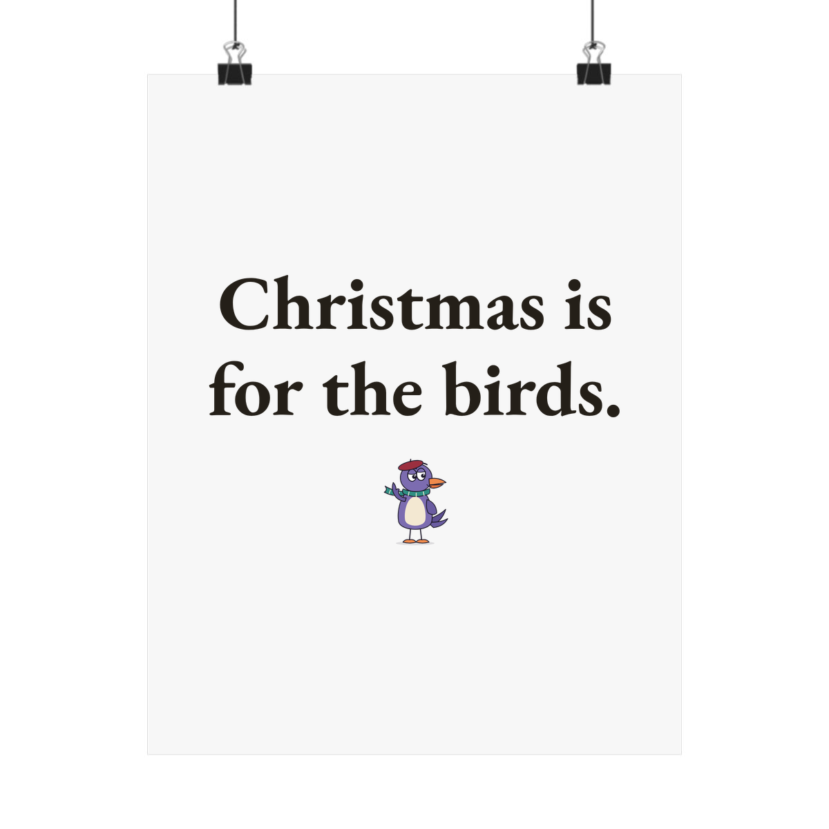 Matte poster