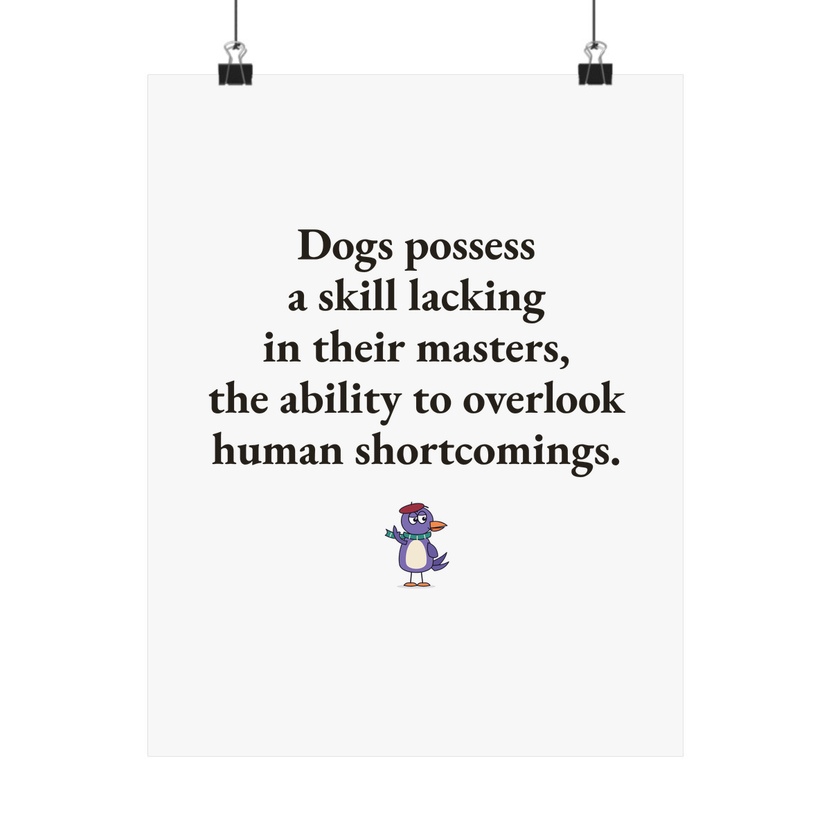 Matte poster
