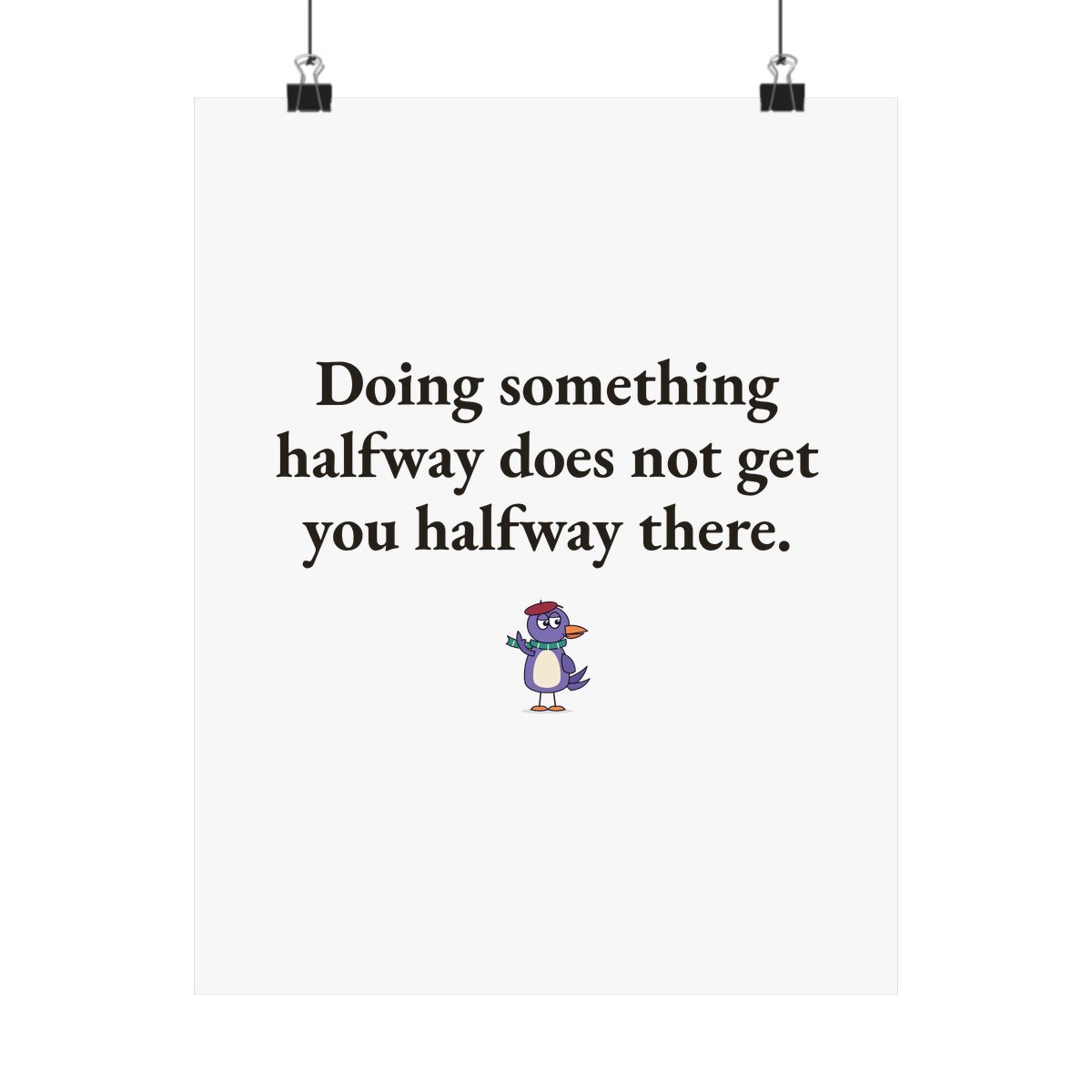 Matte poster
