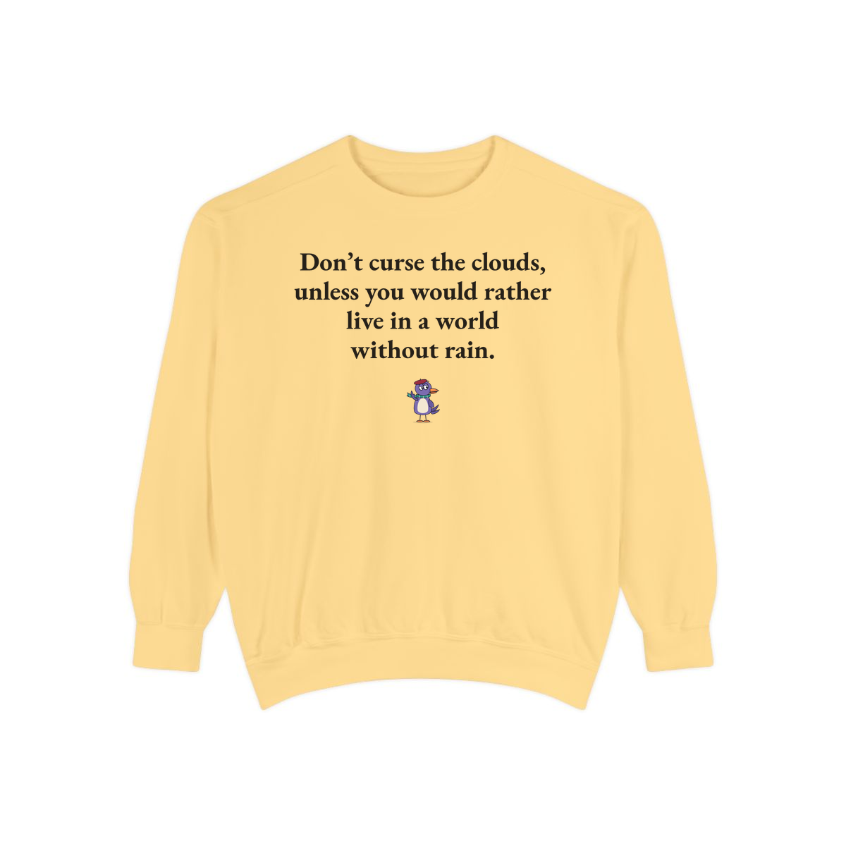 Comfort Colors sweatshirt, Butter