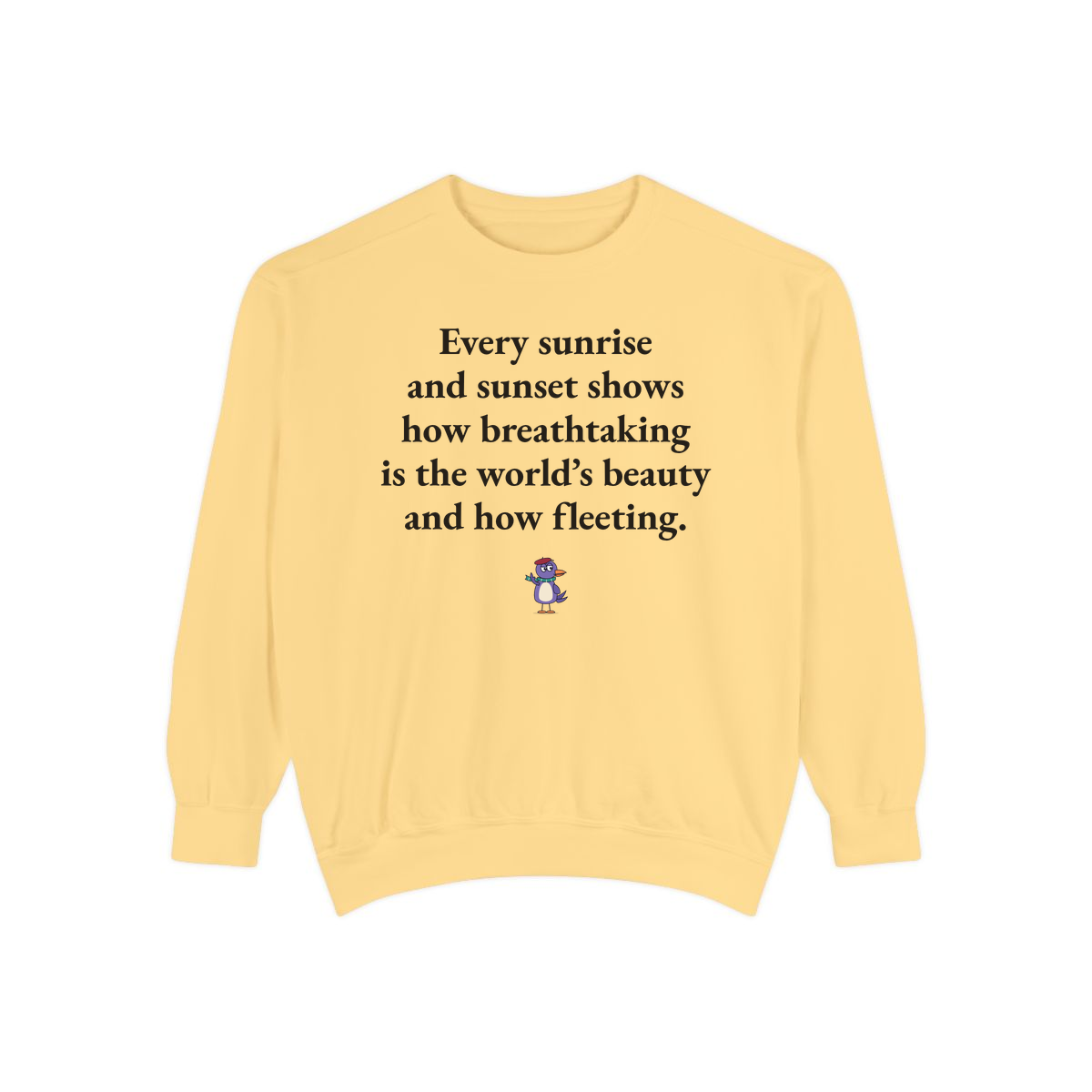 Comfort Colors sweatshirt, Butter