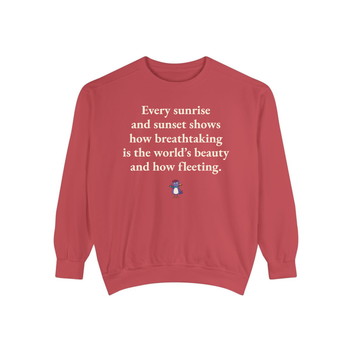 Comfort Colors sweatshirt, Crimson
