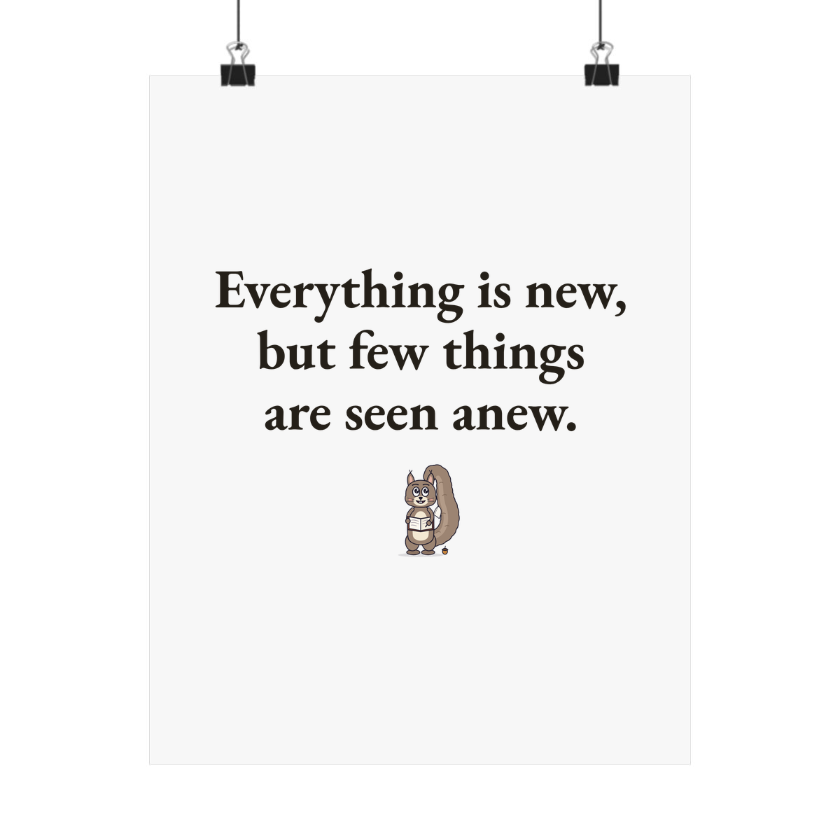 Matte poster
