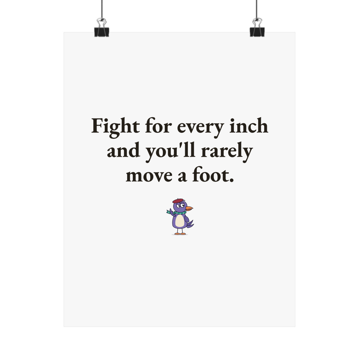 Matte poster