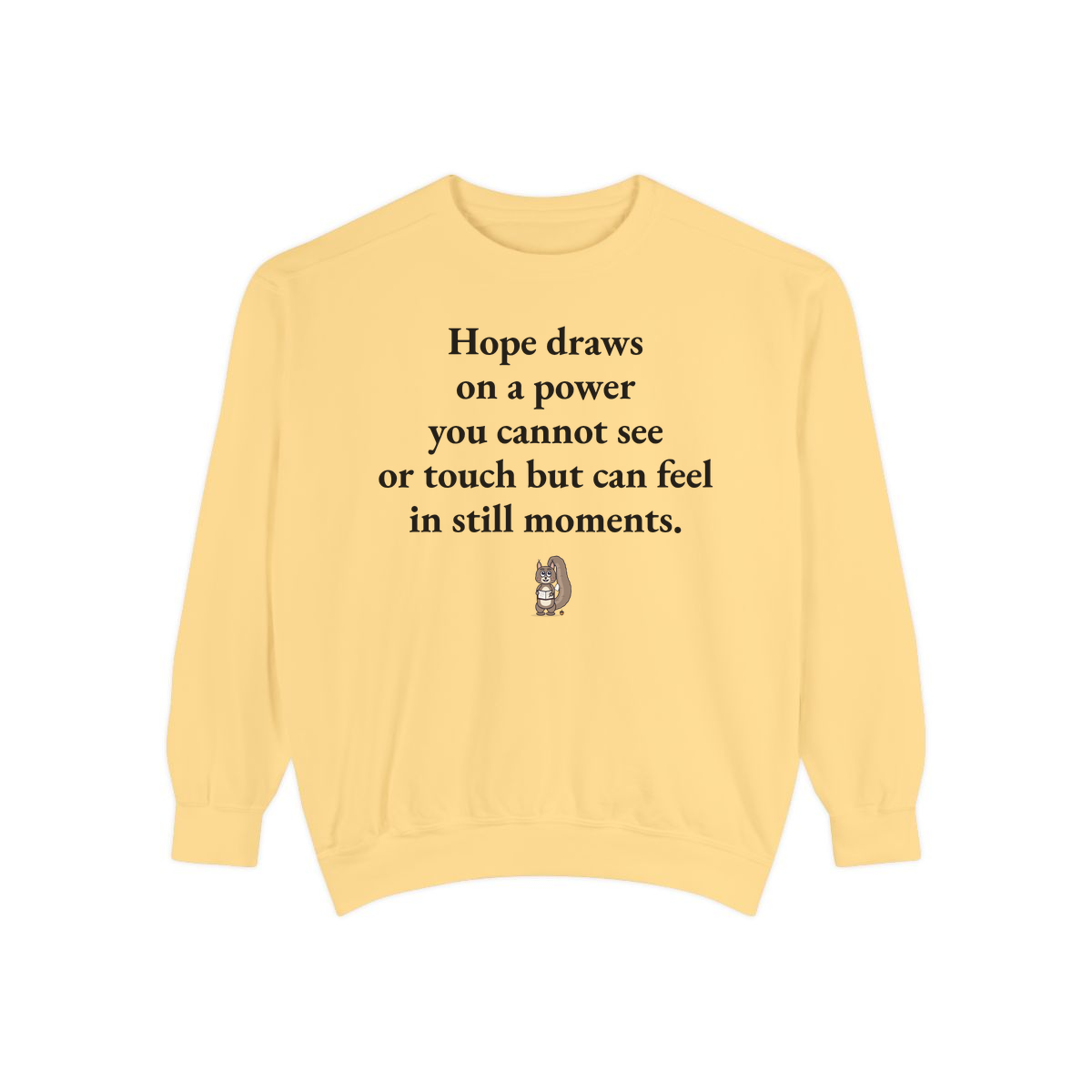 Comfort Colors sweatshirt, Butter