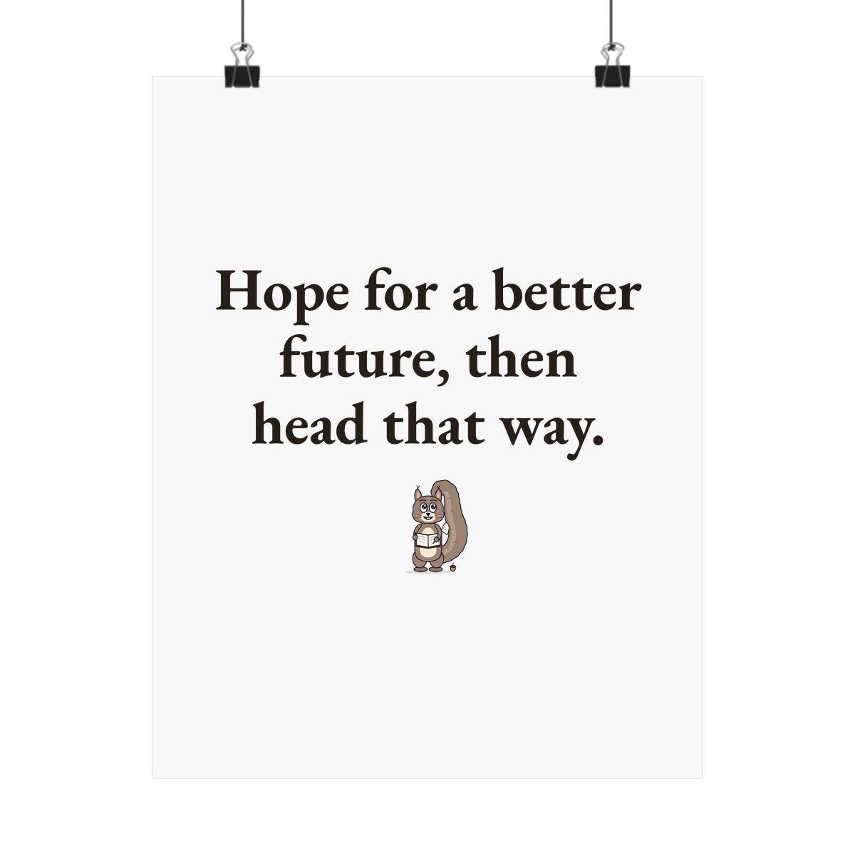 Matte poster
