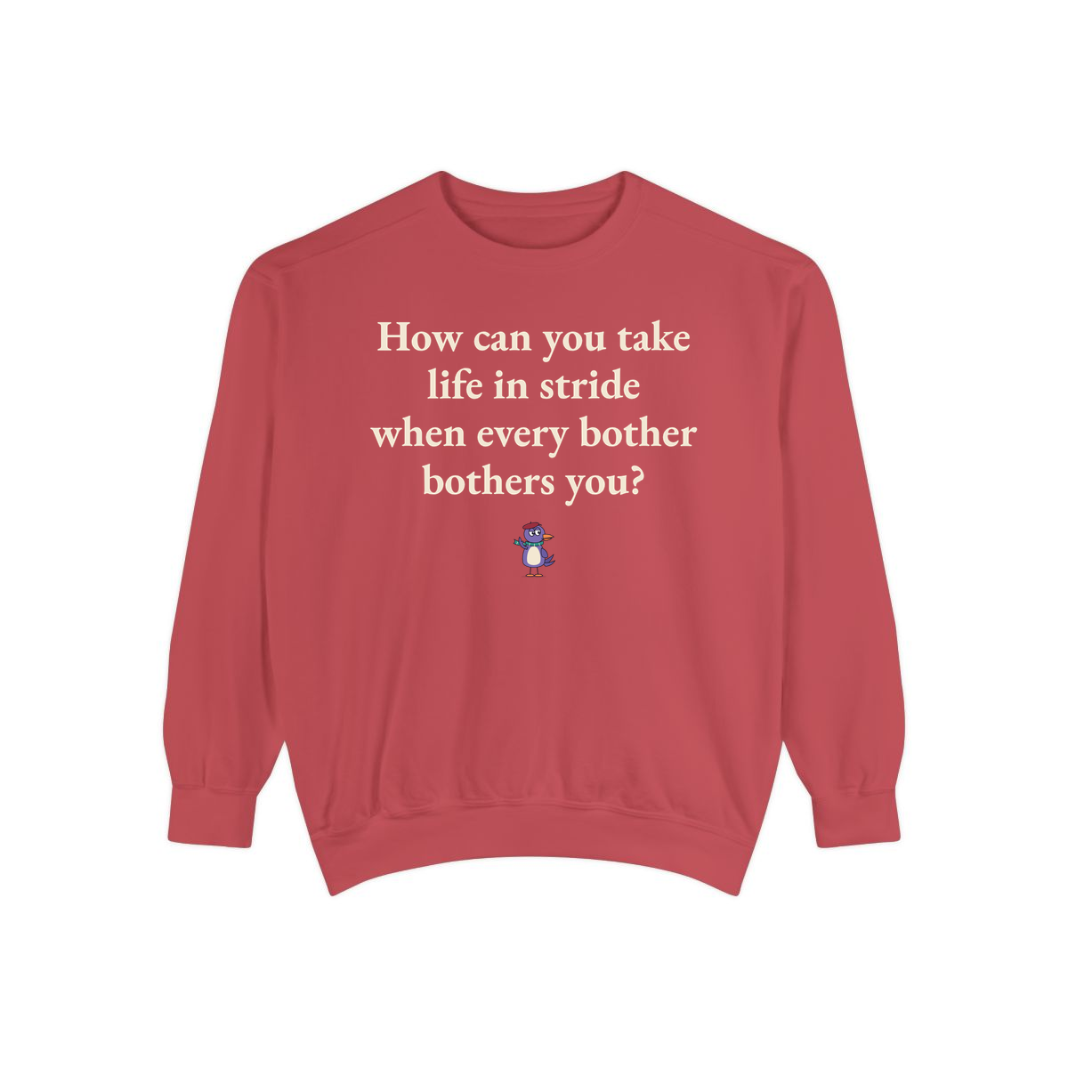 Comfort Colors sweatshirt, Crimson
