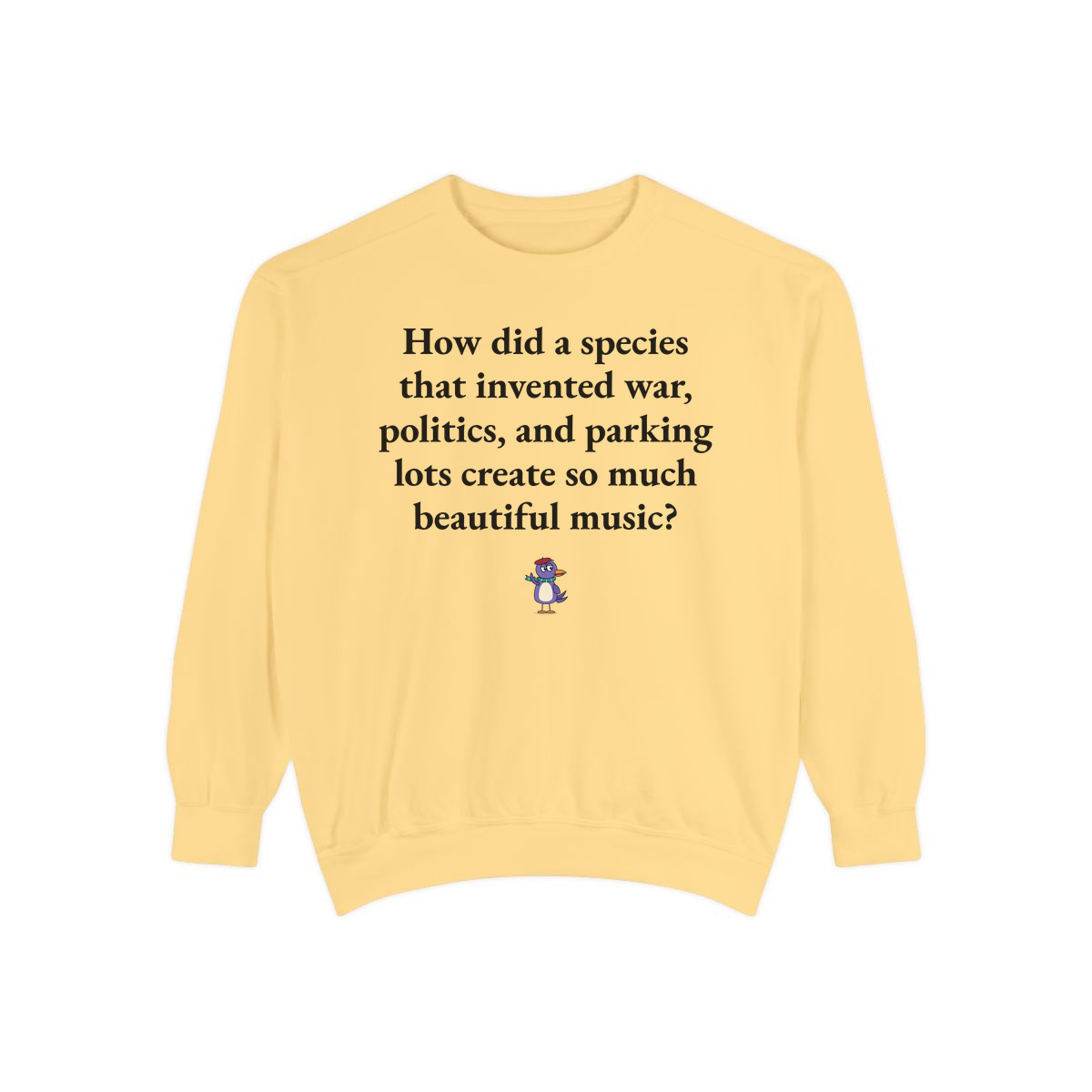 Comfort Colors sweatshirt, Butter