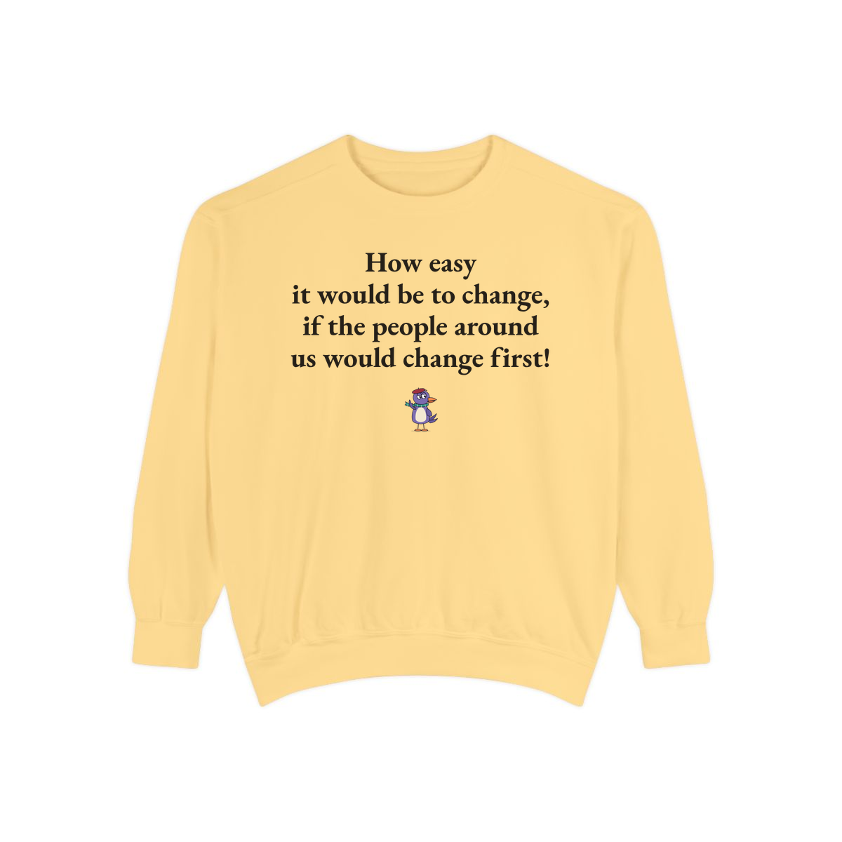 Comfort Colors sweatshirt, Butter