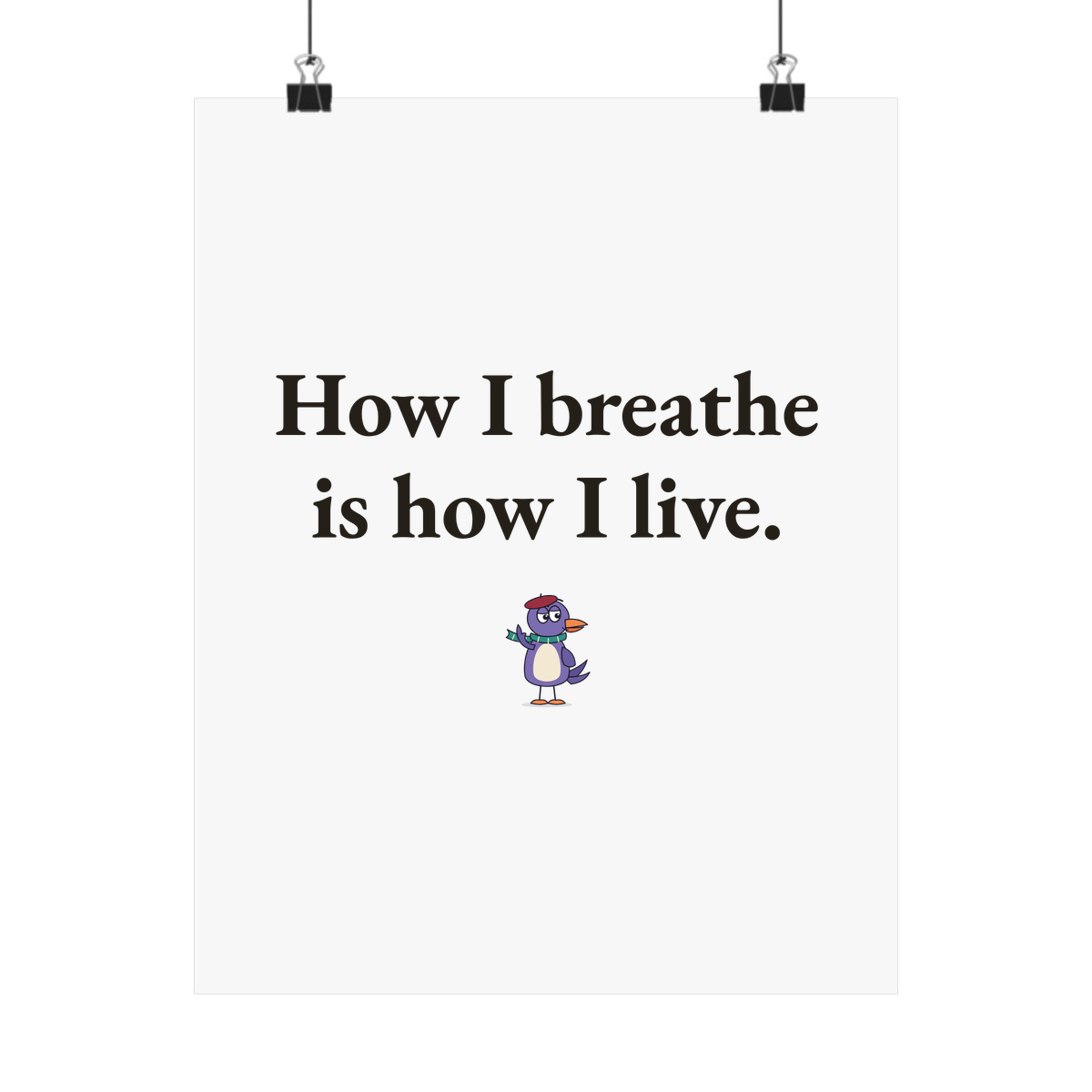 Matte poster