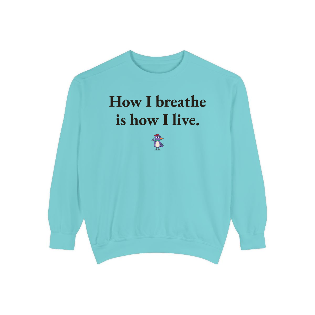 Comfort Colors sweatshirt, Chalky Mint
