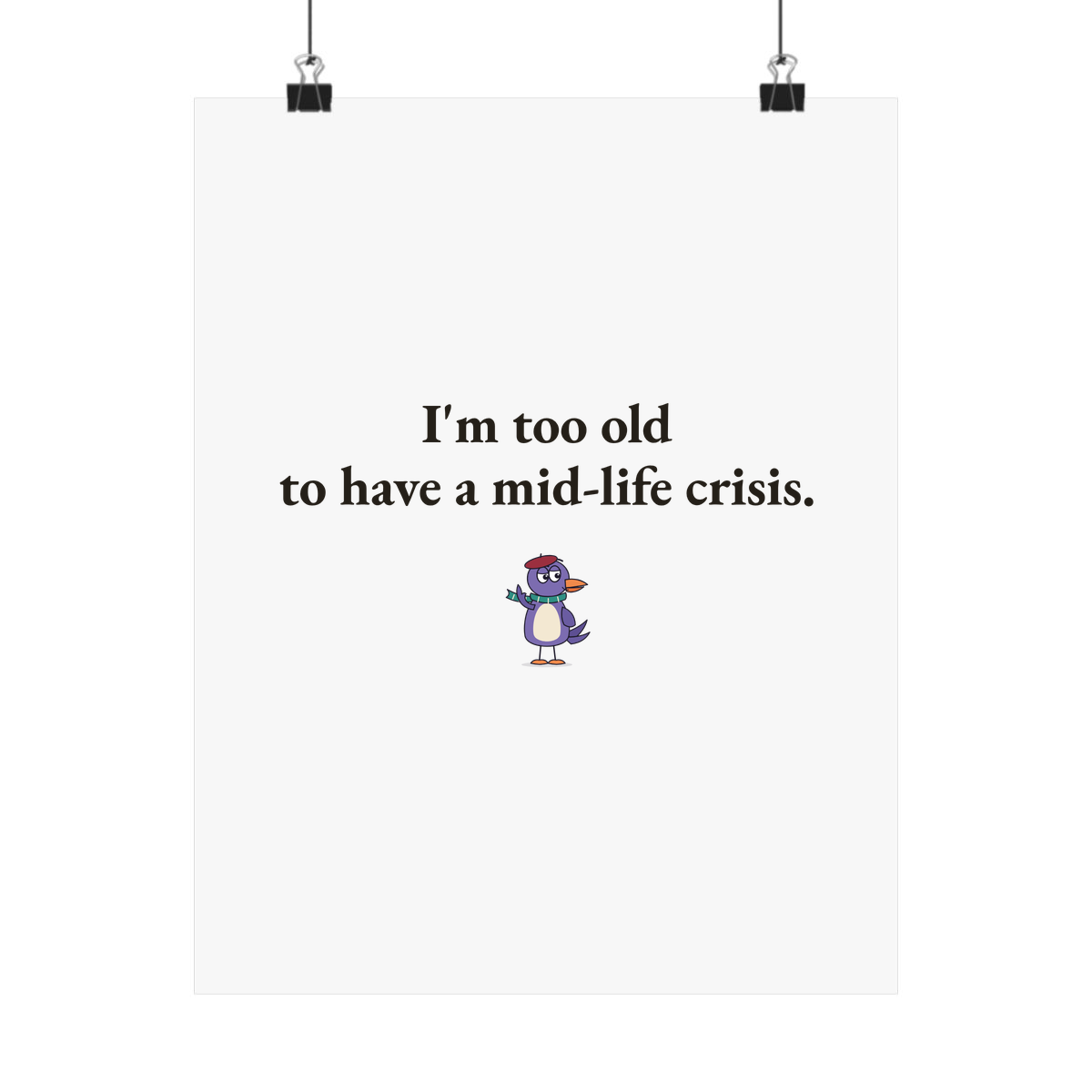 Matte poster