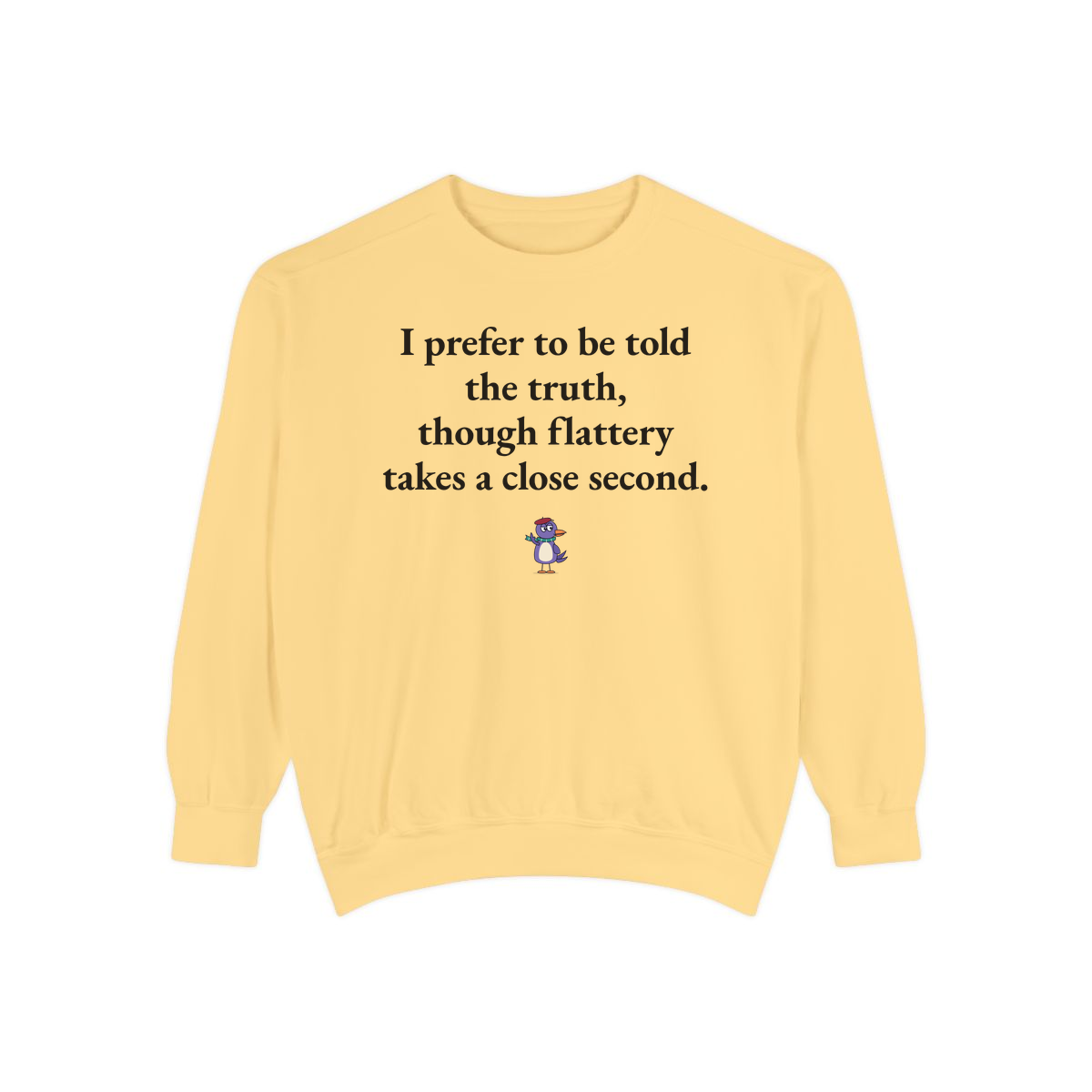 Comfort Colors sweatshirt, Butter