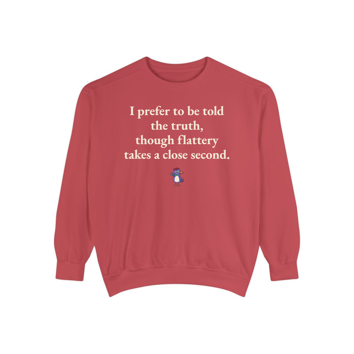 Comfort Colors sweatshirt, Crimson
