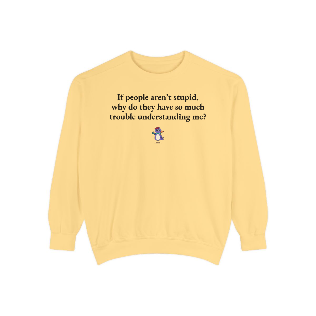 Comfort Colors sweatshirt, Butter