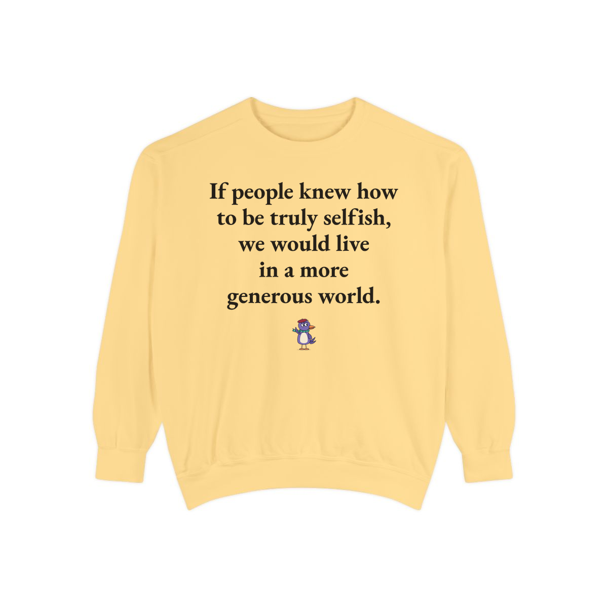 Comfort Colors sweatshirt, Butter