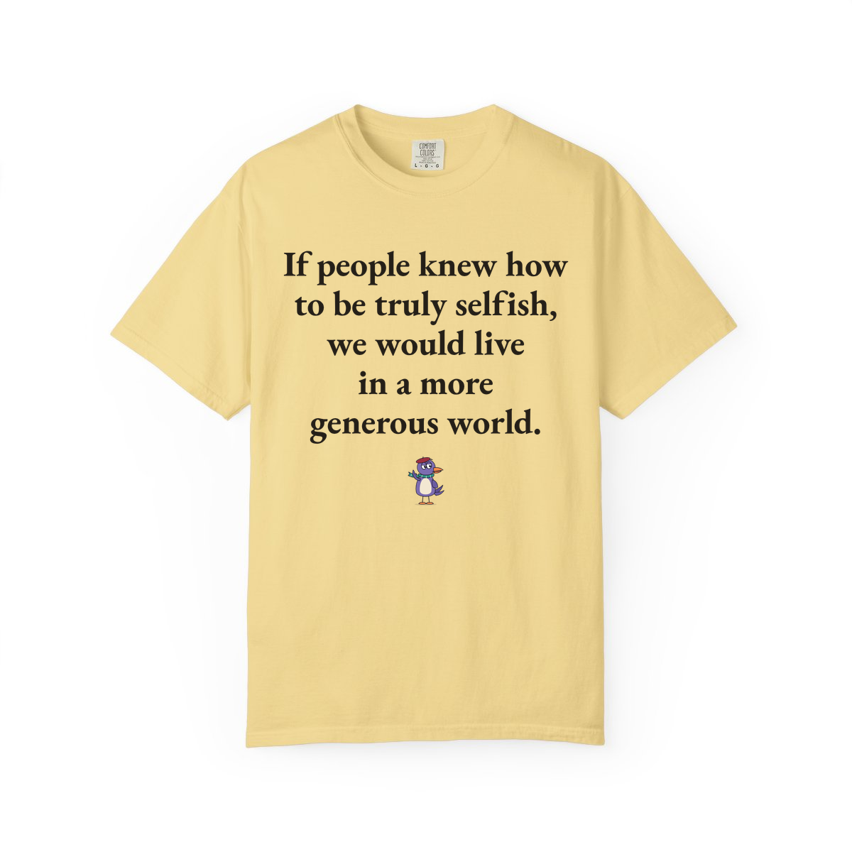 Comfort Colors tee, Butter