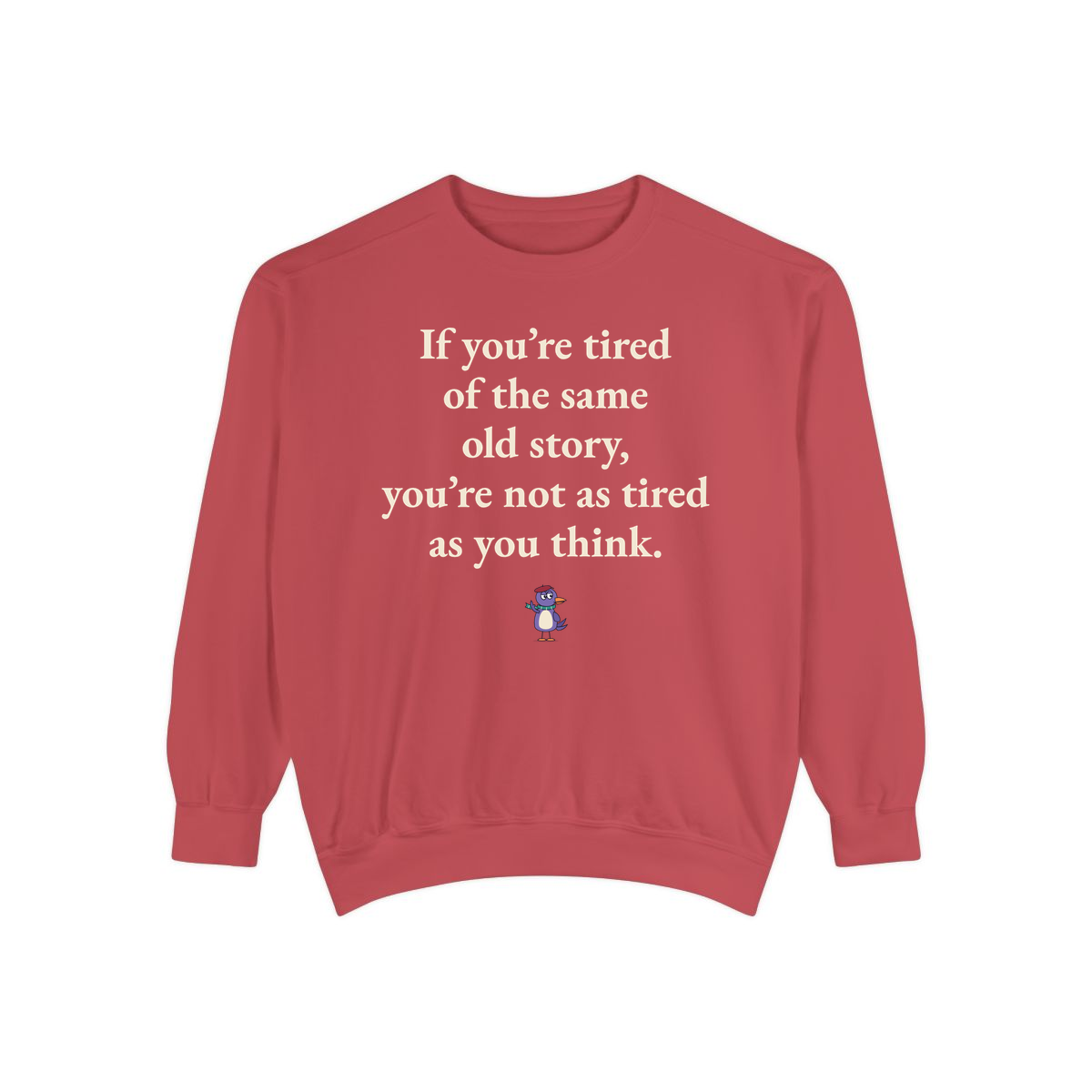 Comfort Colors sweatshirt, Crimson