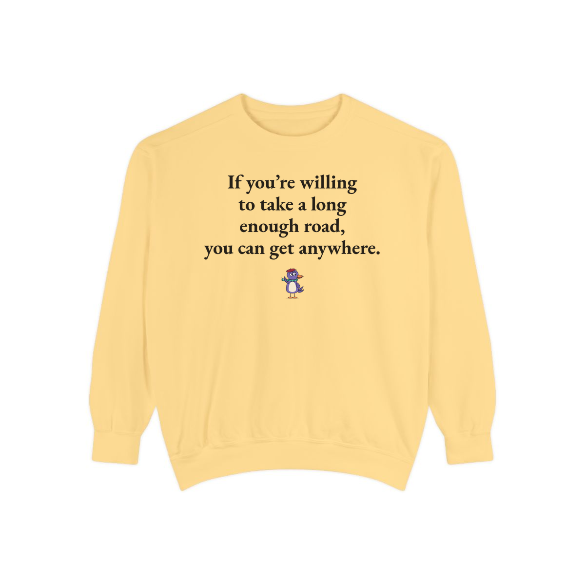 Comfort Colors sweatshirt, Butter