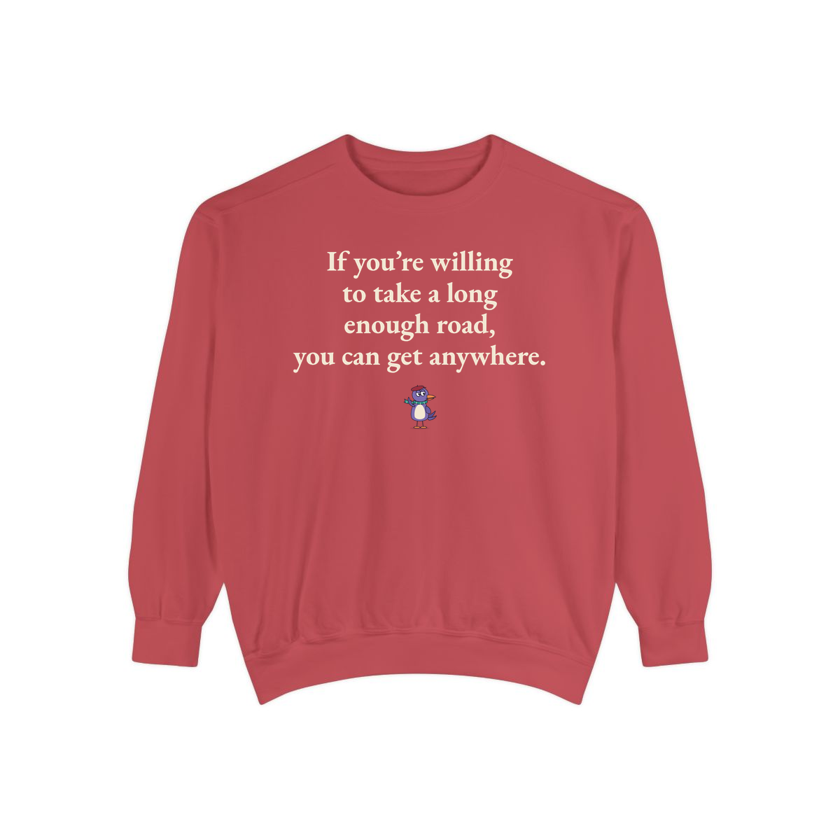 Comfort Colors sweatshirt, Crimson