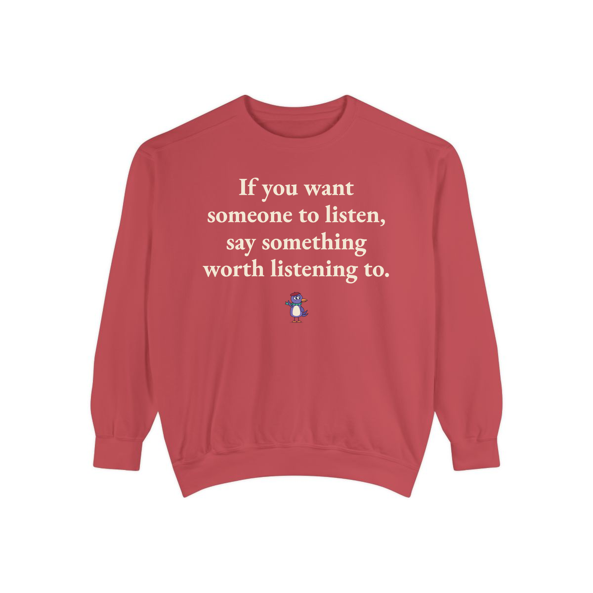Comfort Colors sweatshirt, Crimson