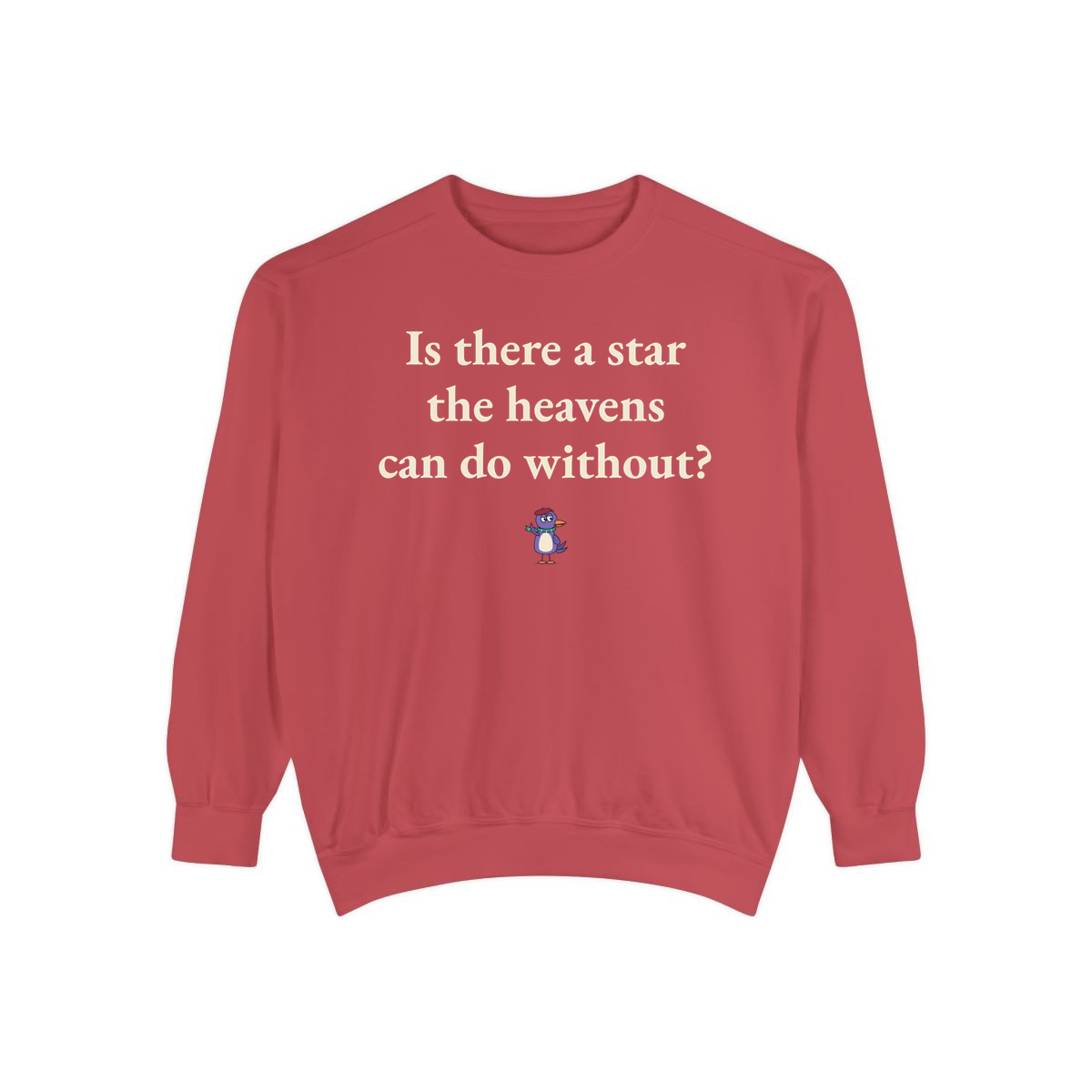 Comfort Colors sweatshirt, Crimson