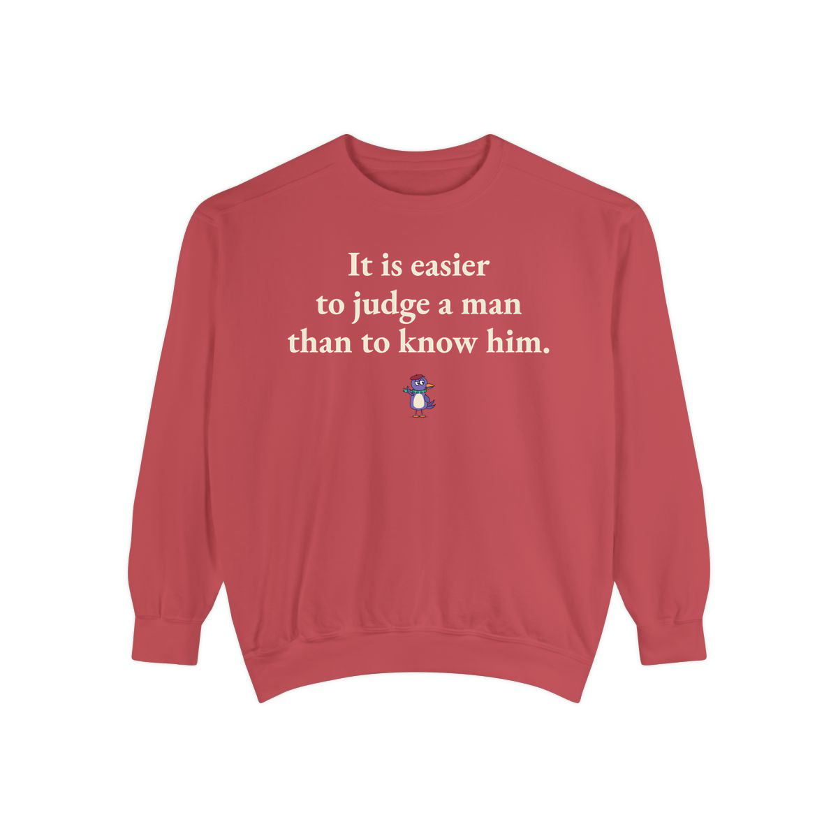 Comfort Colors sweatshirt, Crimson