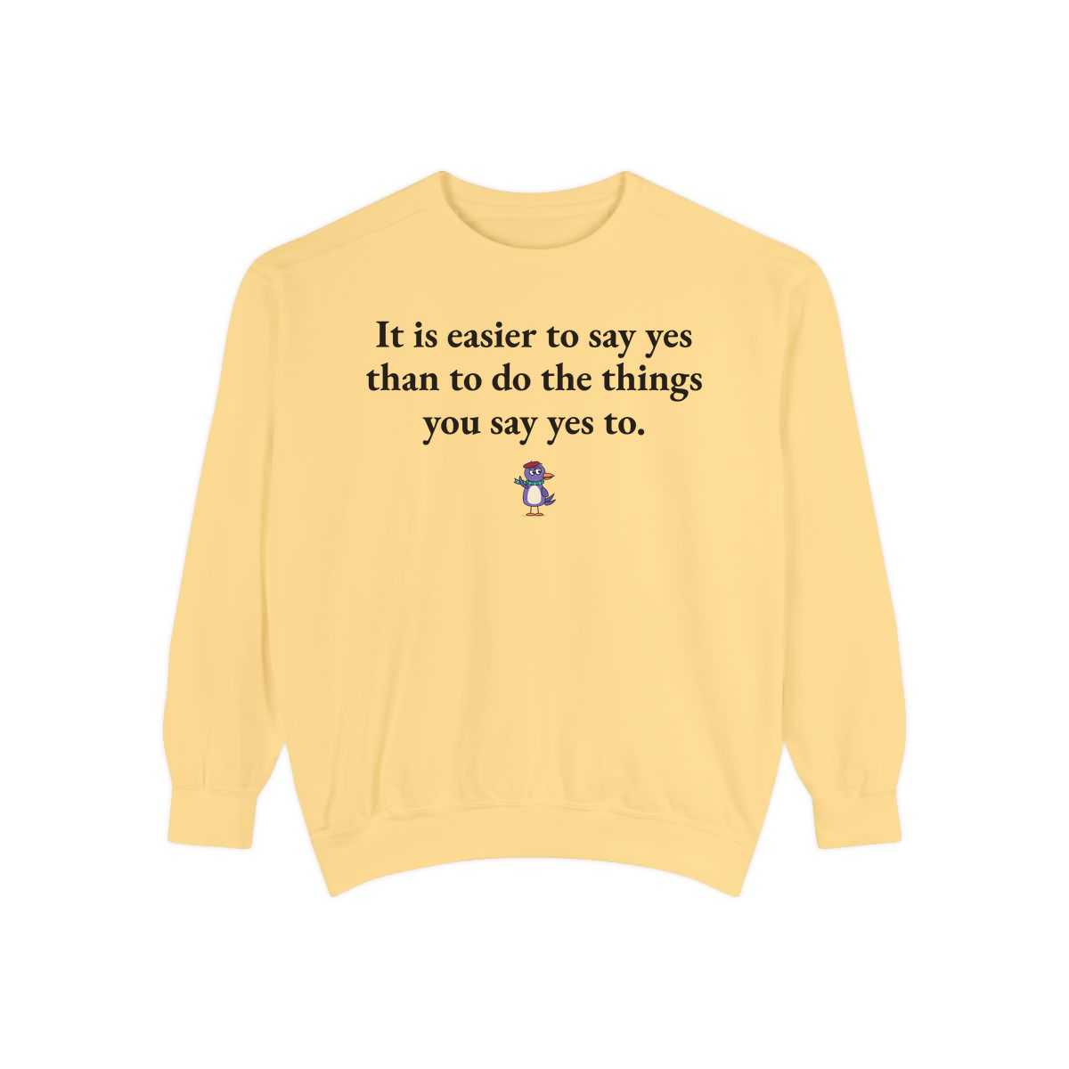 Comfort Colors sweatshirt, Butter