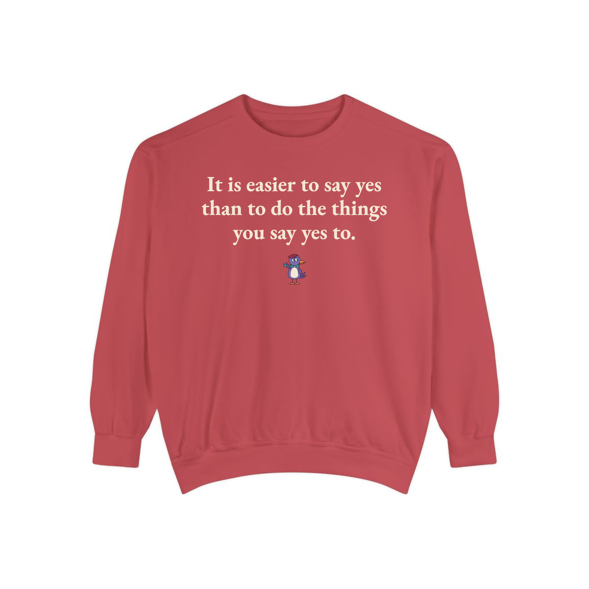 Comfort Colors sweatshirt, Crimson
