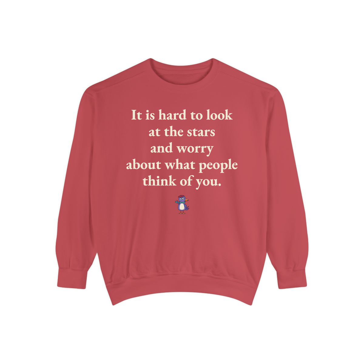 Comfort Colors sweatshirt, Crimson