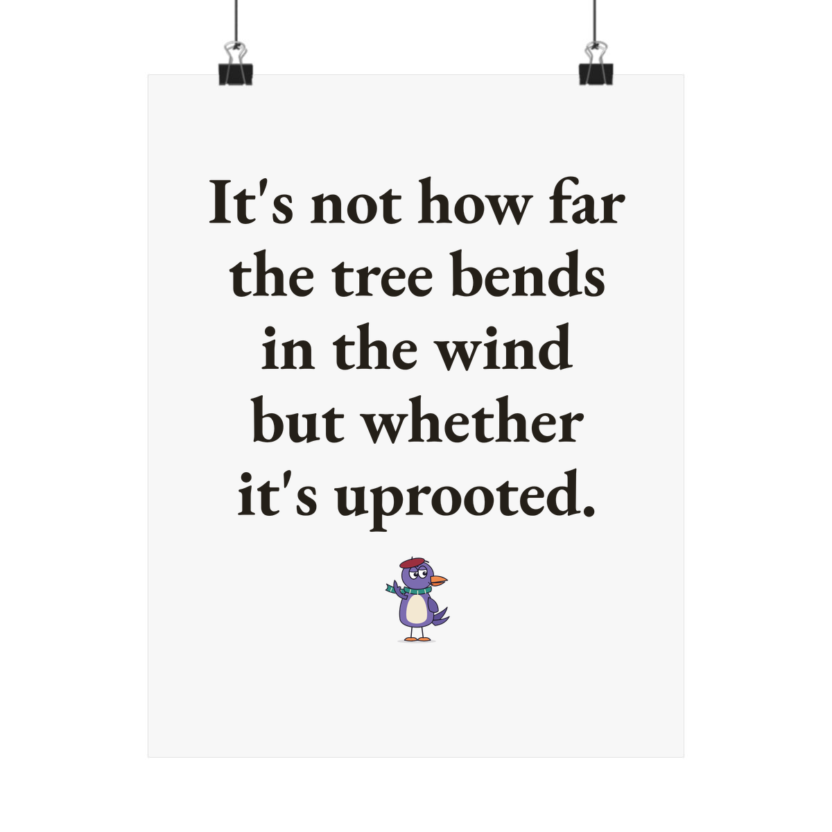 Matte poster