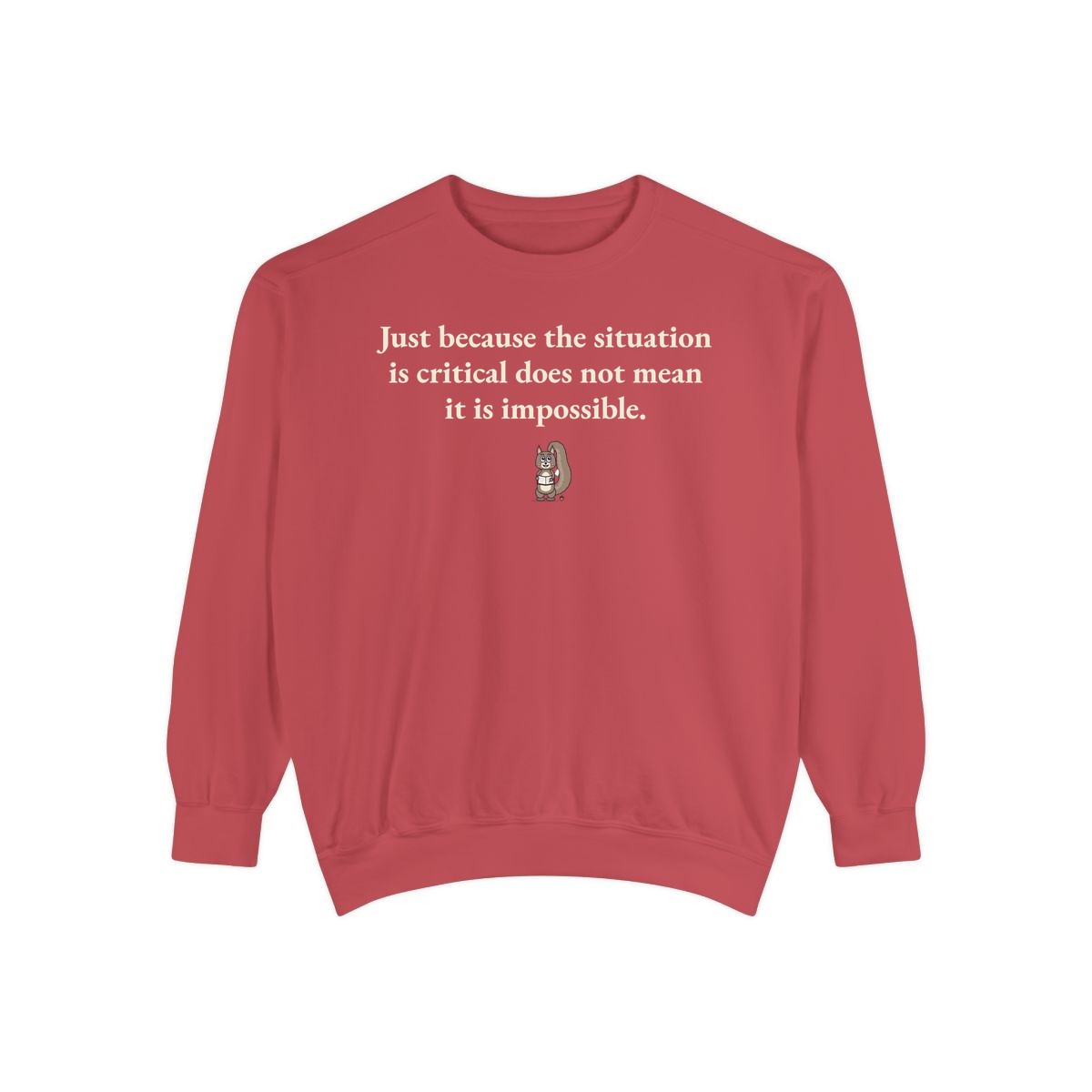 Comfort Colors sweatshirt, Crimson