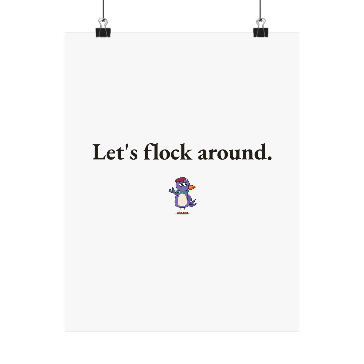 Matte poster