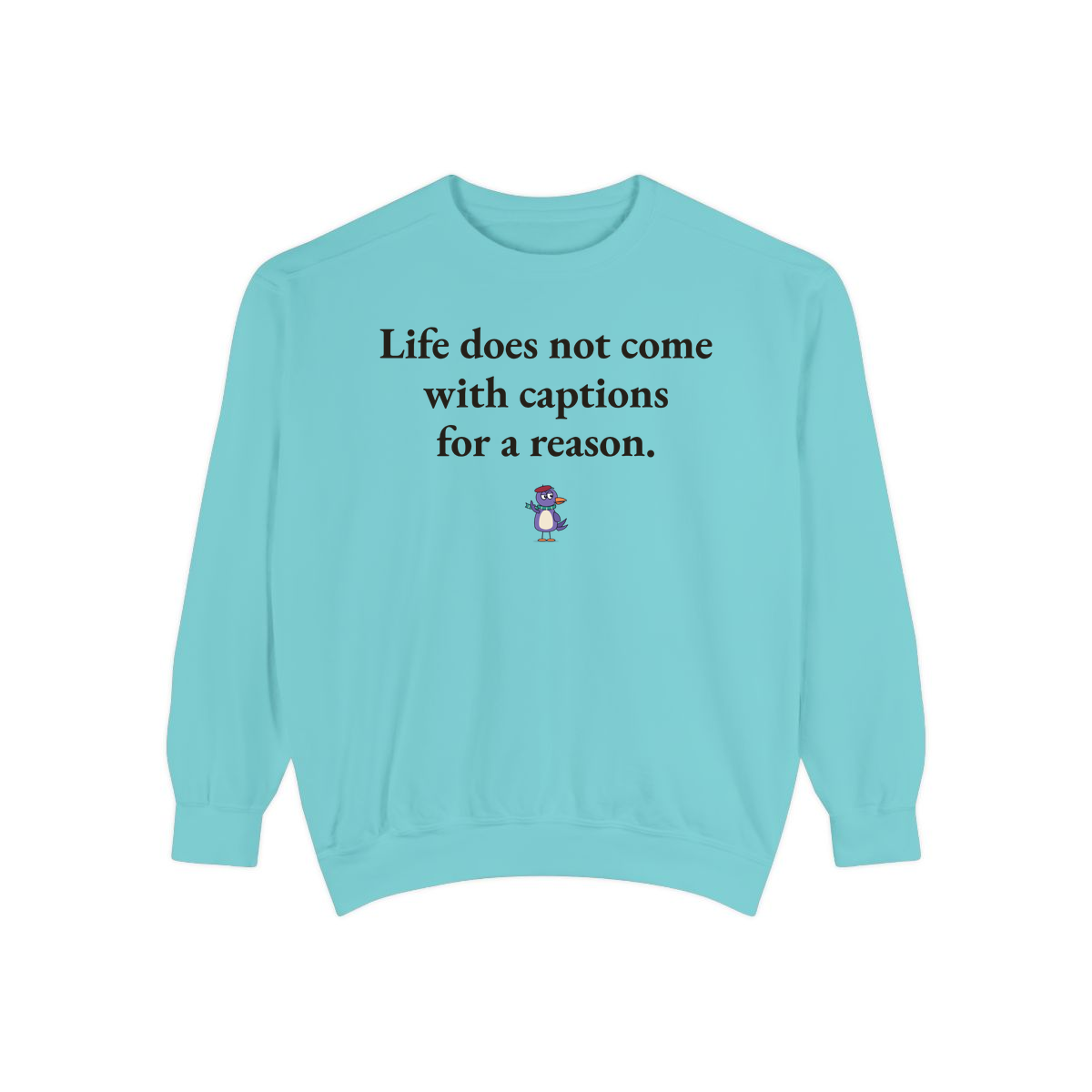 Comfort Colors sweatshirt, Chalky Mint